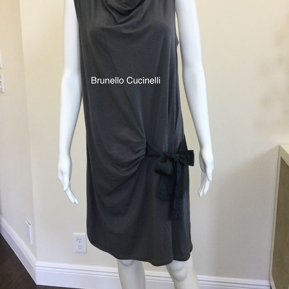 Brunello Cucinelli Dresses & Skirts - BRUNELLO CUCINELLI gray Jersey dress size M